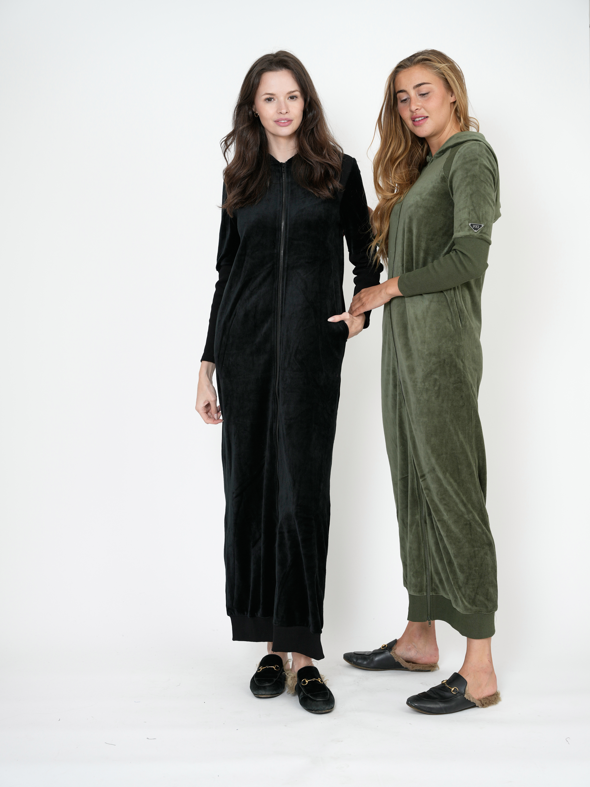 Cotton Velour Robe WIth Hoodie